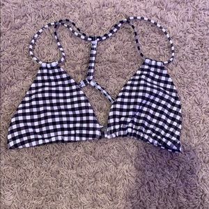 SOLD Abercrombie gingham bikini top